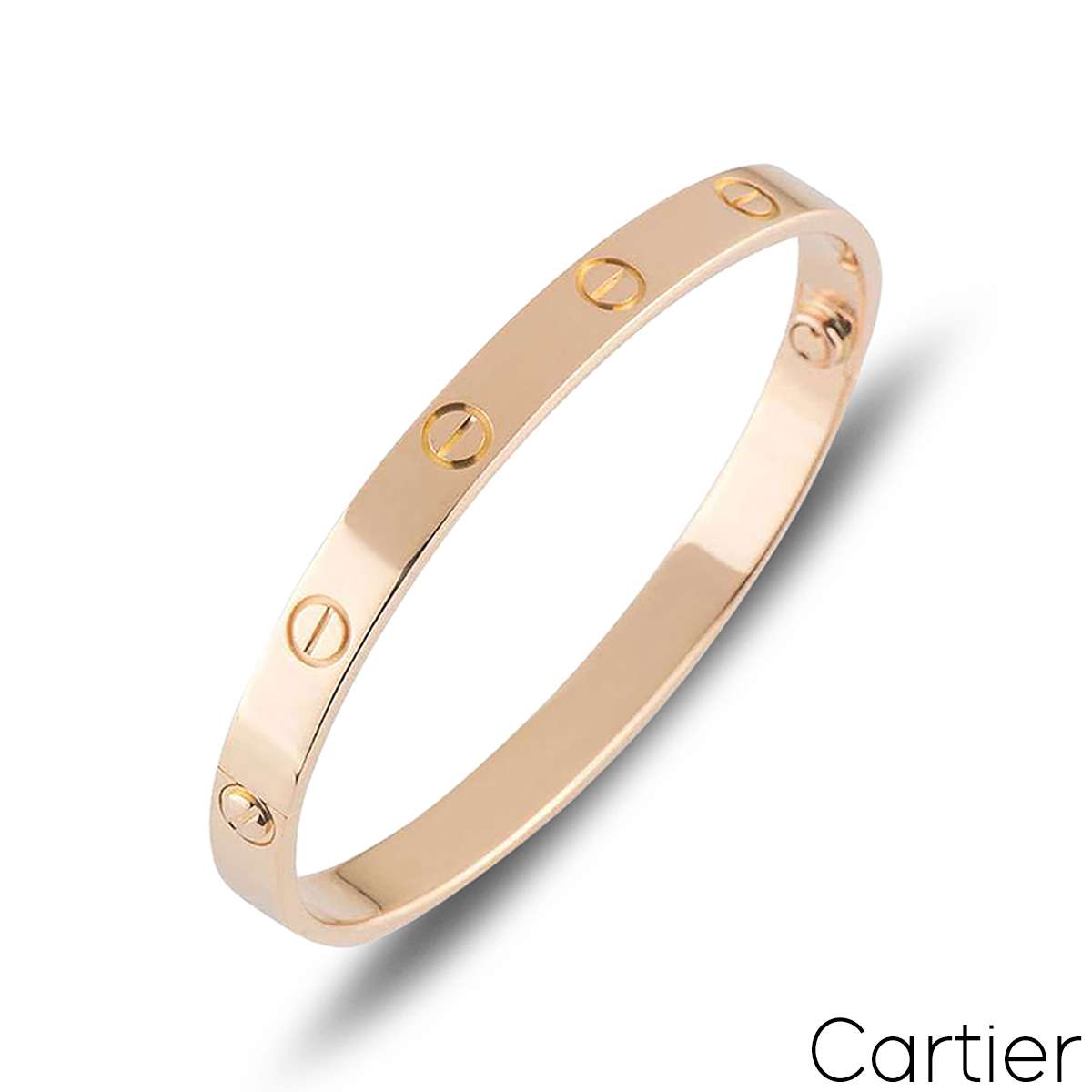 Cartier Rose Gold Love Bracelet Size 19 B6035619 Cartier Rose Gold Love Bracelet Size 19 B6035619